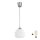 Brilagi - LED-hanglamp met kabel RETRO GLASS 1xE27/60W/230V Ø 20 cm zilver/wit