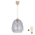 Brilagi - LED-hanglamp met kabel RETRO GLASS 1xE27/60W/230V Ø 26 cm beige/rookgrijs