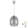 Brilagi - LED-hanglamp met kabel RETRO GLASS 1xE27/60W/230V Ø 26 cm zilver/rookgrijs