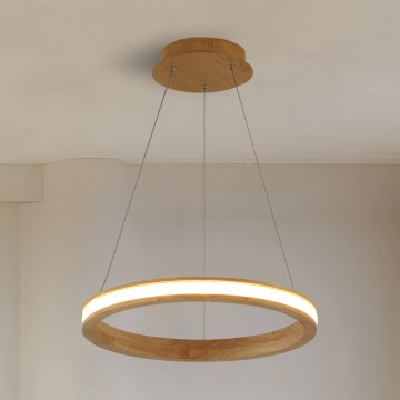 Brilagi - LED-hanglamp met kabel UMEA WOOD LED/30W/230V Ø 40 cm hout