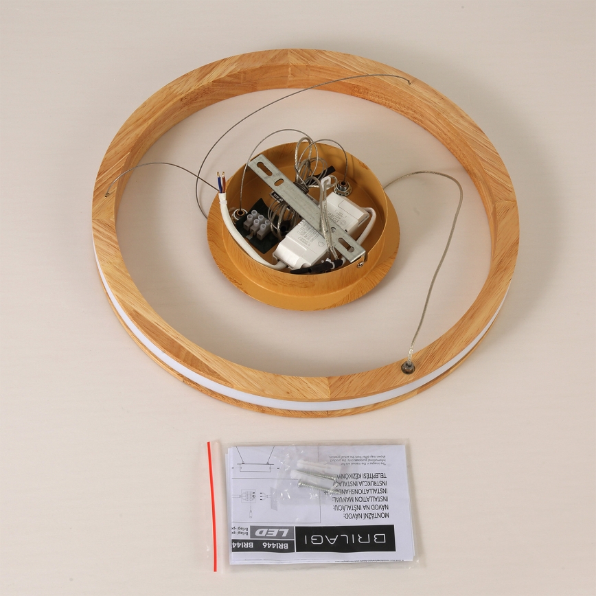 Brilagi - LED-hanglamp met kabel UMEA WOOD LED/30W/230V Ø 40 cm hout