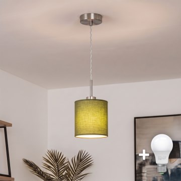 Brilagi - LED-hanglamp met kabelophanging NUBILA 1xE27/60W/230V Ø 14 cm groen