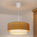 Brilagi - LED-hanglamp met snoer BOHO ECO 1xE27/10W/230V Ø 40 cm beige/crème