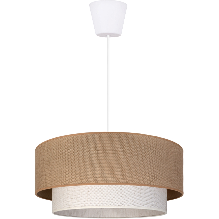 Brilagi - LED-hanglamp met snoer BOHO ECO 1xE27/10W/230V Ø 40 cm beige/crème
