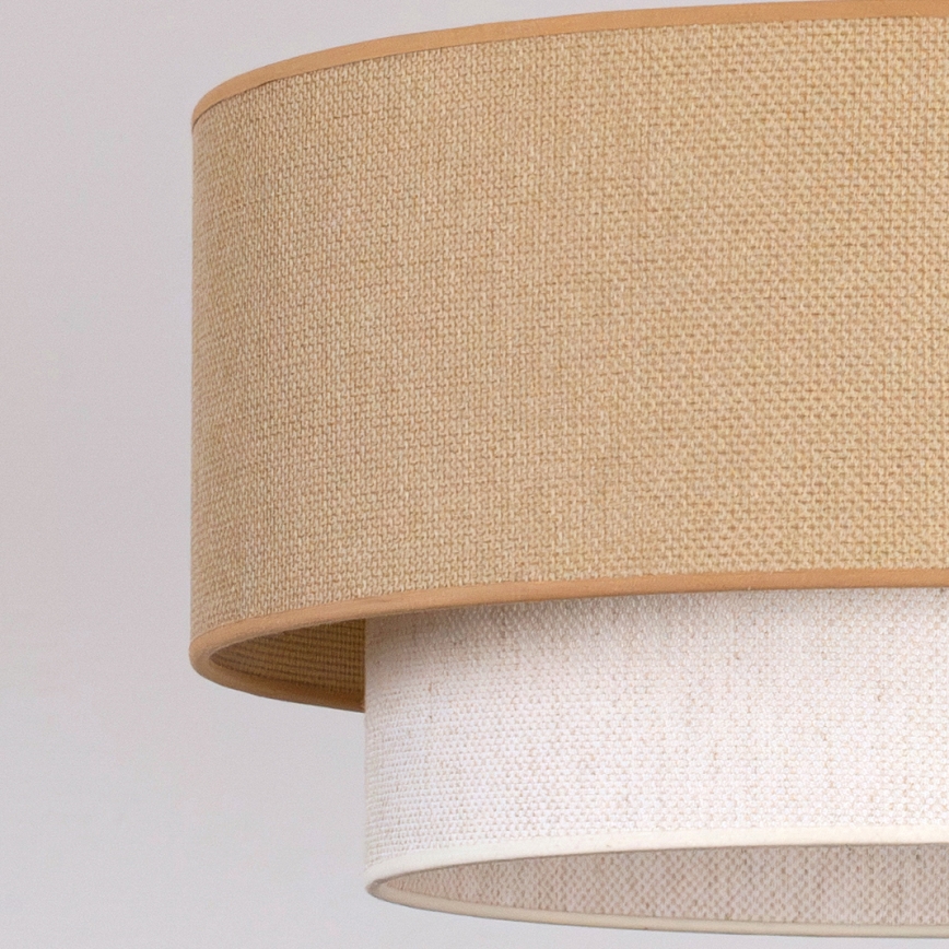 Brilagi - LED-hanglamp met snoer BOHO ECO 1xE27/10W/230V Ø 40 cm beige/crème