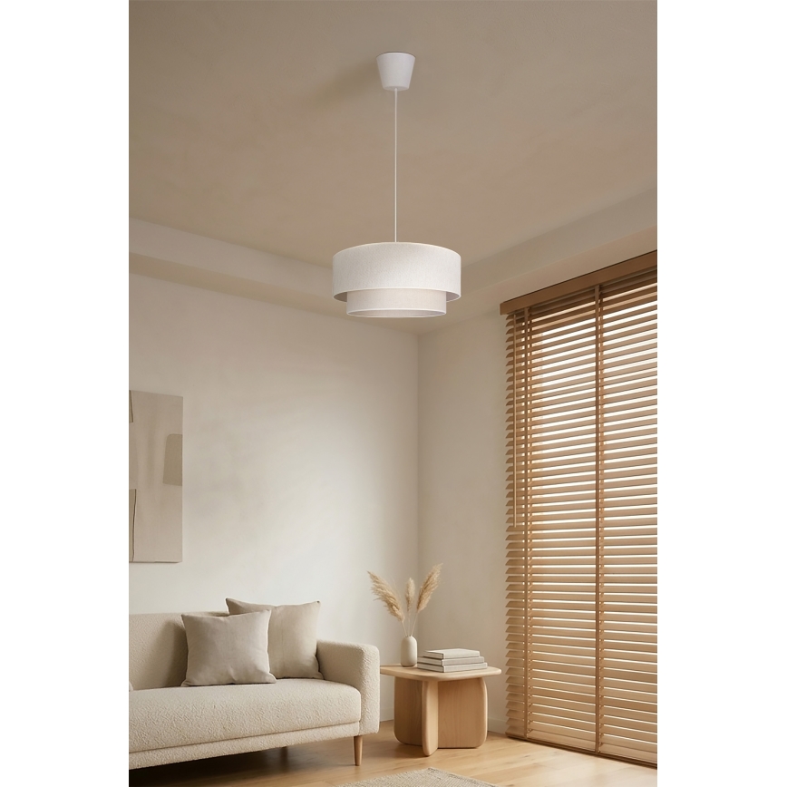 Brilagi - LED-hanglamp met snoer BOHO ECO 1xE27/10W/230V Ø 40 cm crème