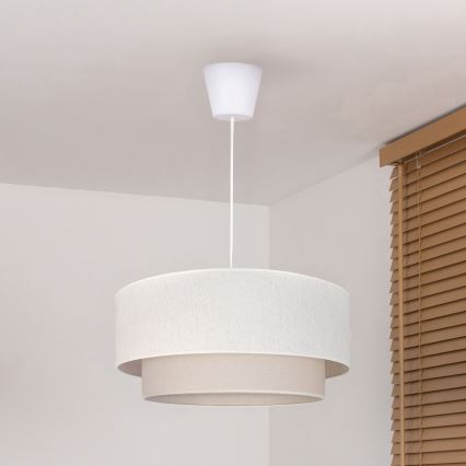 Brilagi - LED-hanglamp met snoer BOHO ECO 1xE27/10W/230V Ø 40 cm crème