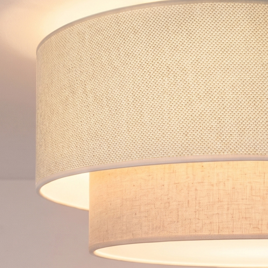 Brilagi - LED-hanglamp met snoer BOHO ECO 1xE27/10W/230V Ø 40 cm crème