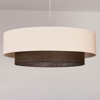 Brilagi - LED hanglamp met snoer BOHO-stijl 3xE27/15W/230V Ø 80 cm crème/bruin
