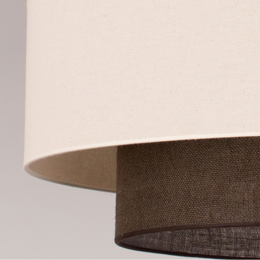 Brilagi - LED hanglamp met snoer BOHO-stijl 3xE27/15W/230V Ø 80 cm crème/bruin