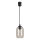 Brilagi - LED-hanglamp met snoer RETRO GLASS 1xE27/60W/230V Ø 14 cm zwart/rookgrijs