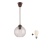 Brilagi - LED-hanglamp met snoer RETRO GLASS 1xE27/60W/230V Ø 18 cm bruin/helder