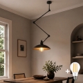Brilagi - LED-hanglamp met staaf IRONBEAM 1xE27/60W/230V zwart