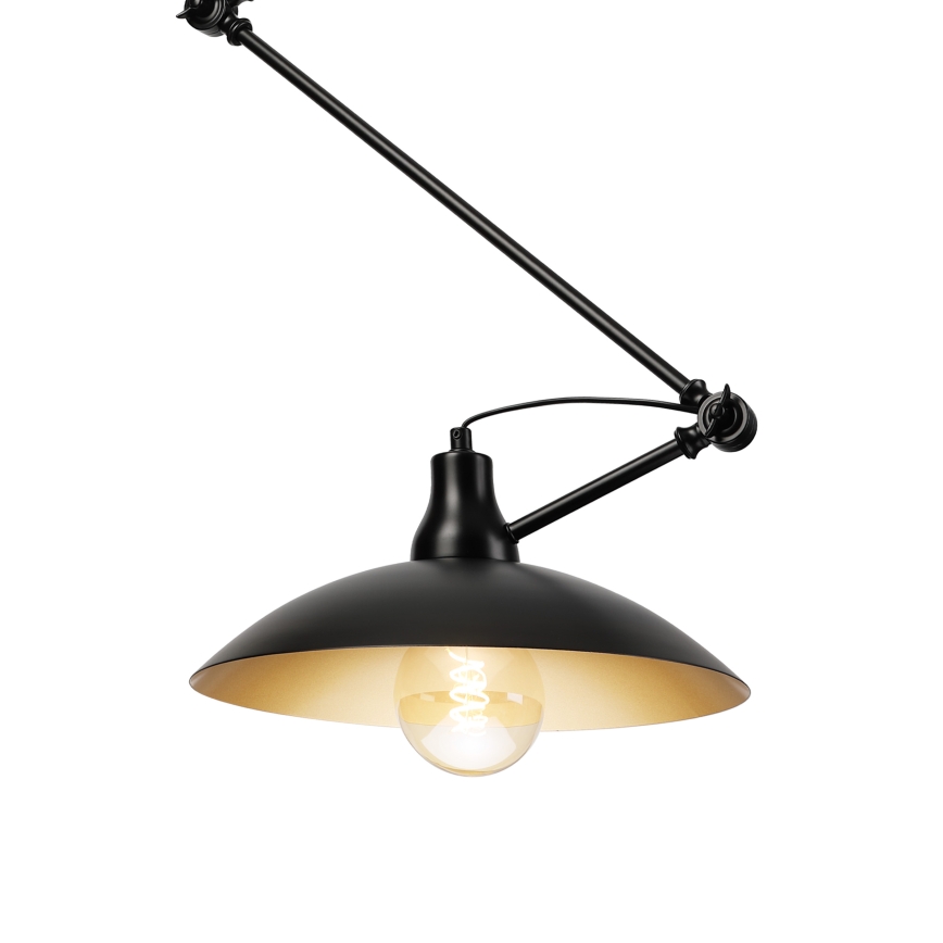 Brilagi - LED-hanglamp met staaf IRONBEAM 1xE27/60W/230V zwart