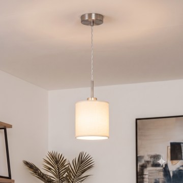 Brilagi - LED-hanglamp NUBILA aan kabel 1xE27/60W/230V Ø 14 cm crème