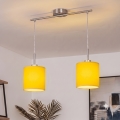 Brilagi - LED hanglamp NUBILA met kabel 2xE27/60W/230V geel