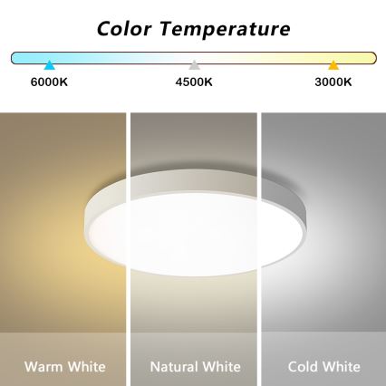 Brilagi - Dimmable Hanglamp POOL LED/60W/230V 3000-6000K Ø 60 cm wit + afstandsbediening