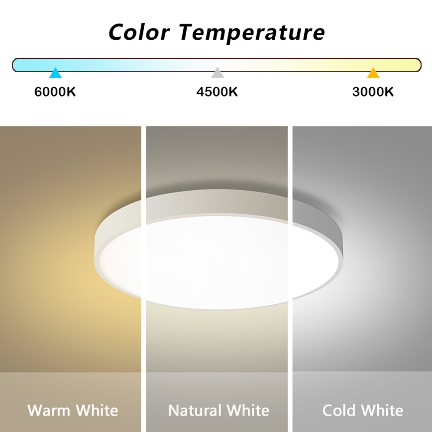 Brilagi - Dimmable Hanglamp POOL LED/60W/230V 3000-6000K Ø 60 cm wit + afstandsbediening