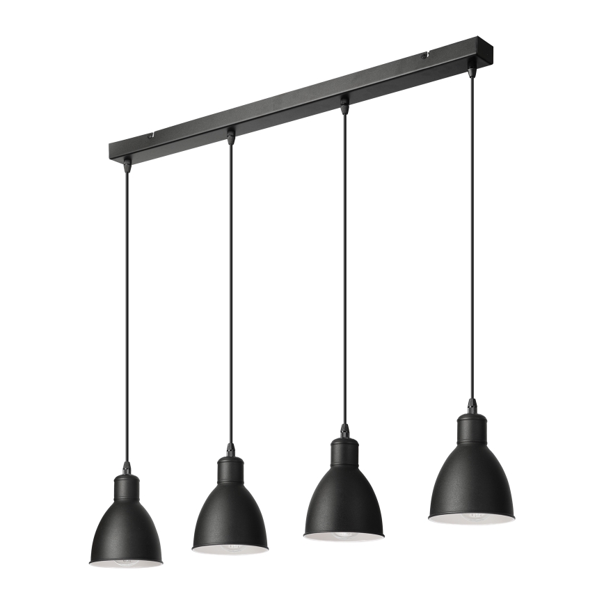 Brilagi - LED-hanglamp RIDDY aan kabel 4xE27/60W/230V, zwart
