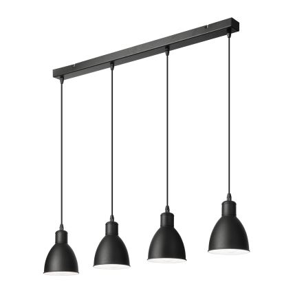 Brilagi - LED-hanglamp RIDDY aan kabel 4xE27/60W/230V, zwart