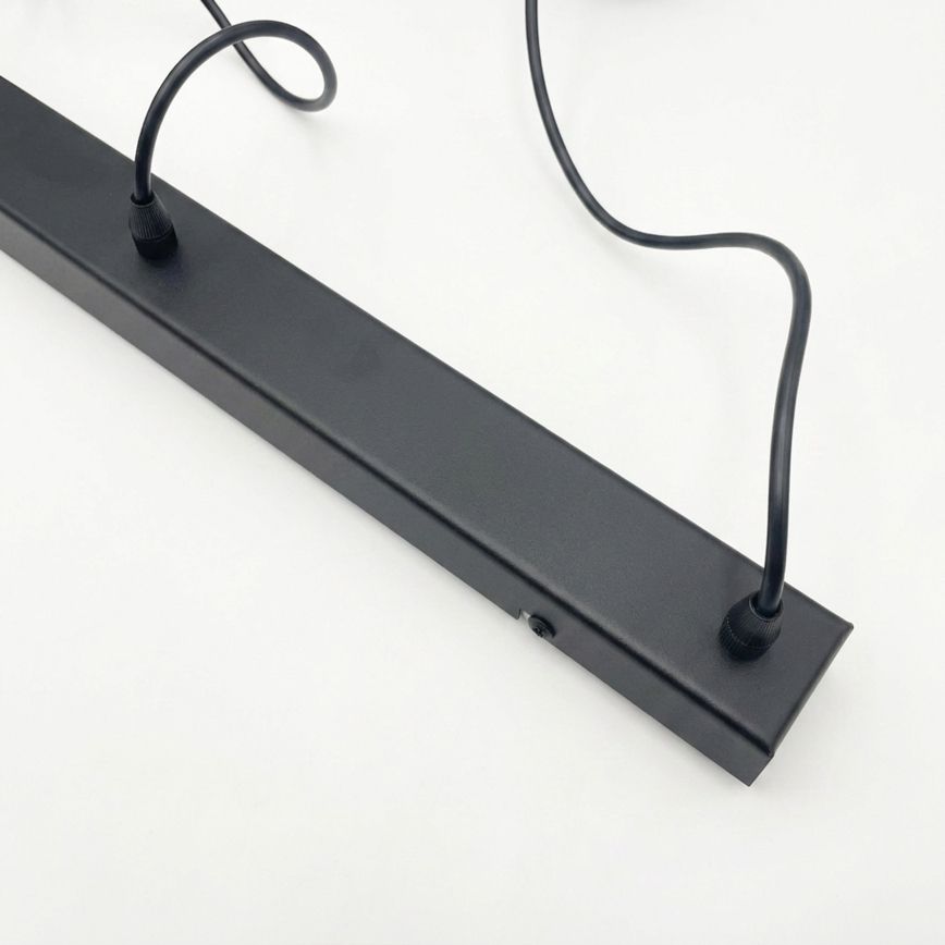 Brilagi - LED-hanglamp RIDDY aan kabel 4xE27/60W/230V, zwart