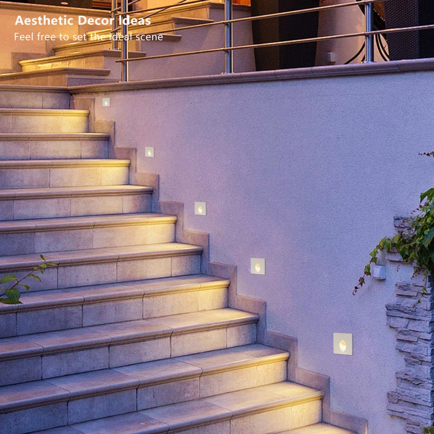 Brilagi - LED inbouwarmatuur voor buiten STAIRDOT LED/2W/230V wit IP65 vierkant