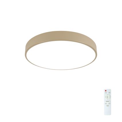 Brilagi - Dimbare Plafondlamp POOL LED/48W/230V 3000-6000K Ø 40 cm beige + afstandsbediening