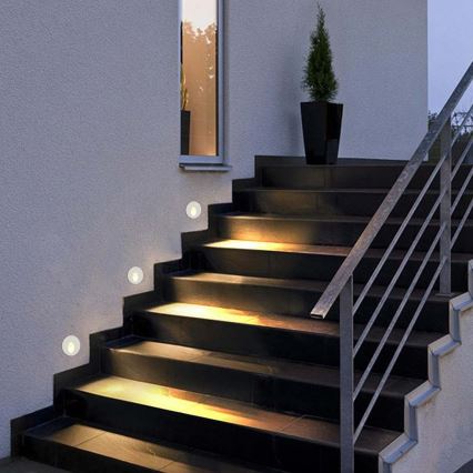 Brilagi - LED inbouwlamp voor buiten STAIRDOT LED/2W/230V wit IP65 rond