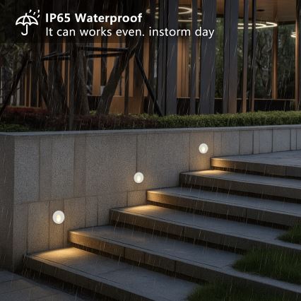 Brilagi - LED inbouwlamp voor buiten STAIRDOT LED/2W/230V wit IP65 rond