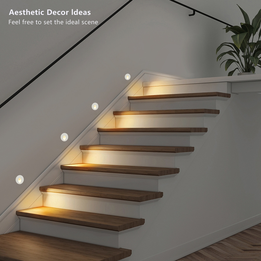 Brilagi - LED inbouwlamp voor buiten STAIRDOT LED/2W/230V wit IP65 rond
