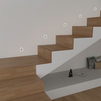 Brilagi - LED inbouwlamp voor buiten STAIRDOT LED/2W/230V wit IP65 rond