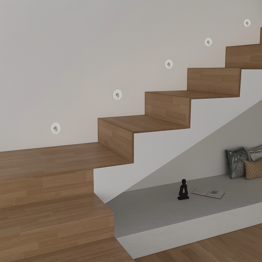 Brilagi - LED inbouwlamp voor buiten STAIRDOT LED/2W/230V wit IP65 rond