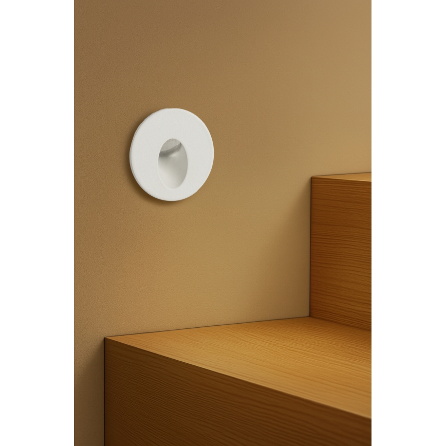 Brilagi - LED inbouwlamp voor buiten STAIRDOT LED/2W/230V wit IP65 rond