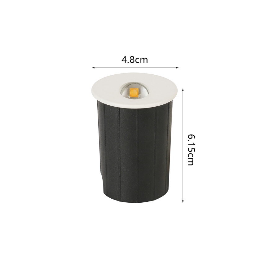 Brilagi - LED inbouwlamp voor buiten STAIRDOT LED/2W/230V wit IP65 rond