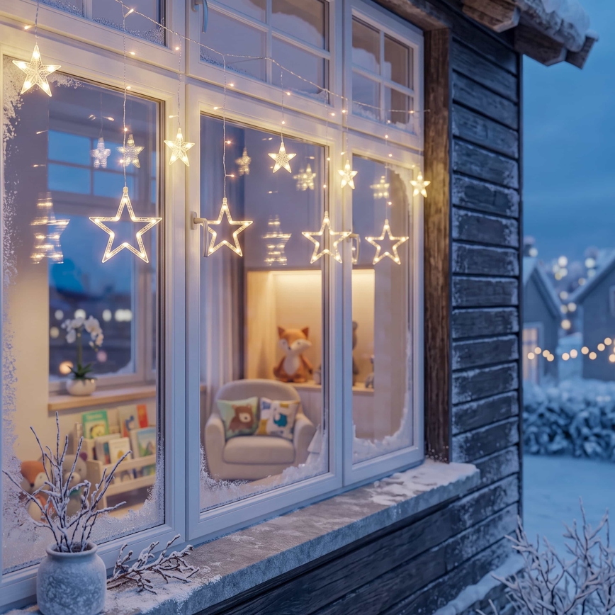 BRILAGI - LED Kerst Lichtgordijn voor buiten 123xLED/3xAA/USB 3m IP44 warm wit