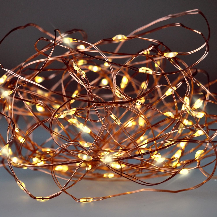 Brilagi - LED Kerst lichtsnoer 100xLED/3xAA 10m warm wit