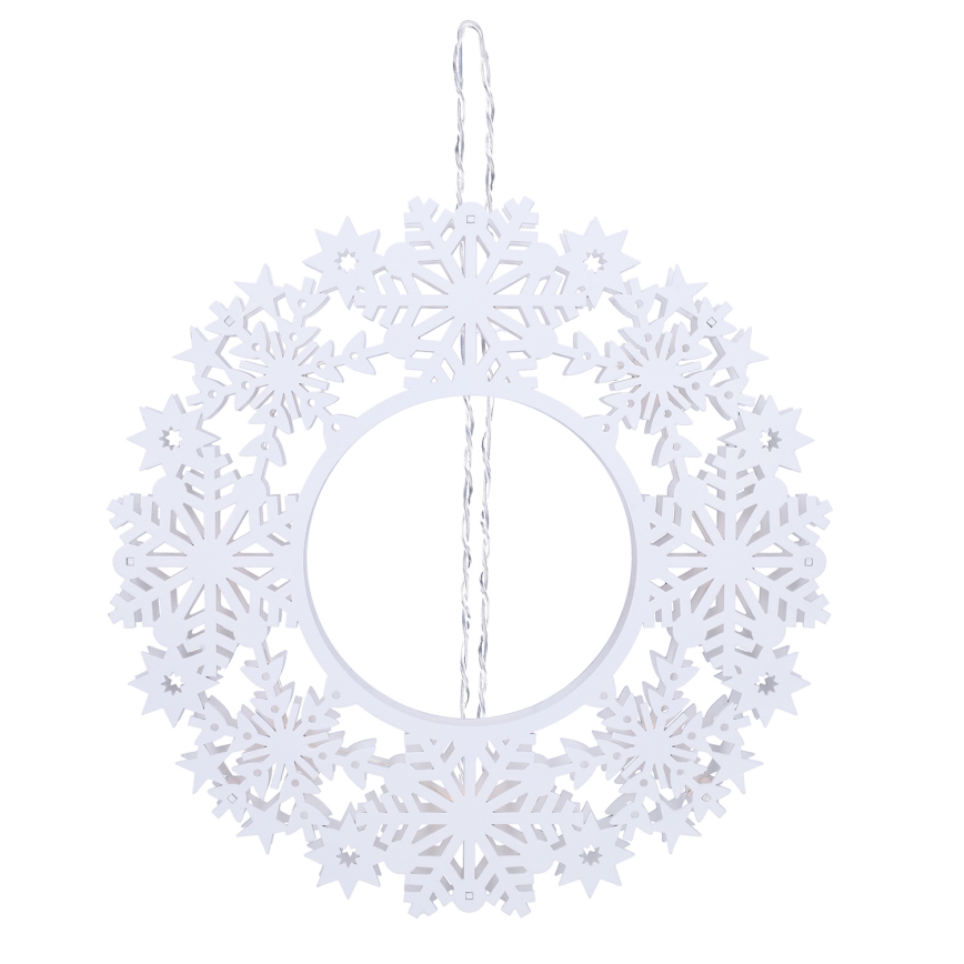Brilagi - LED kerstdecoratie LED/2xAA 30 cm krans