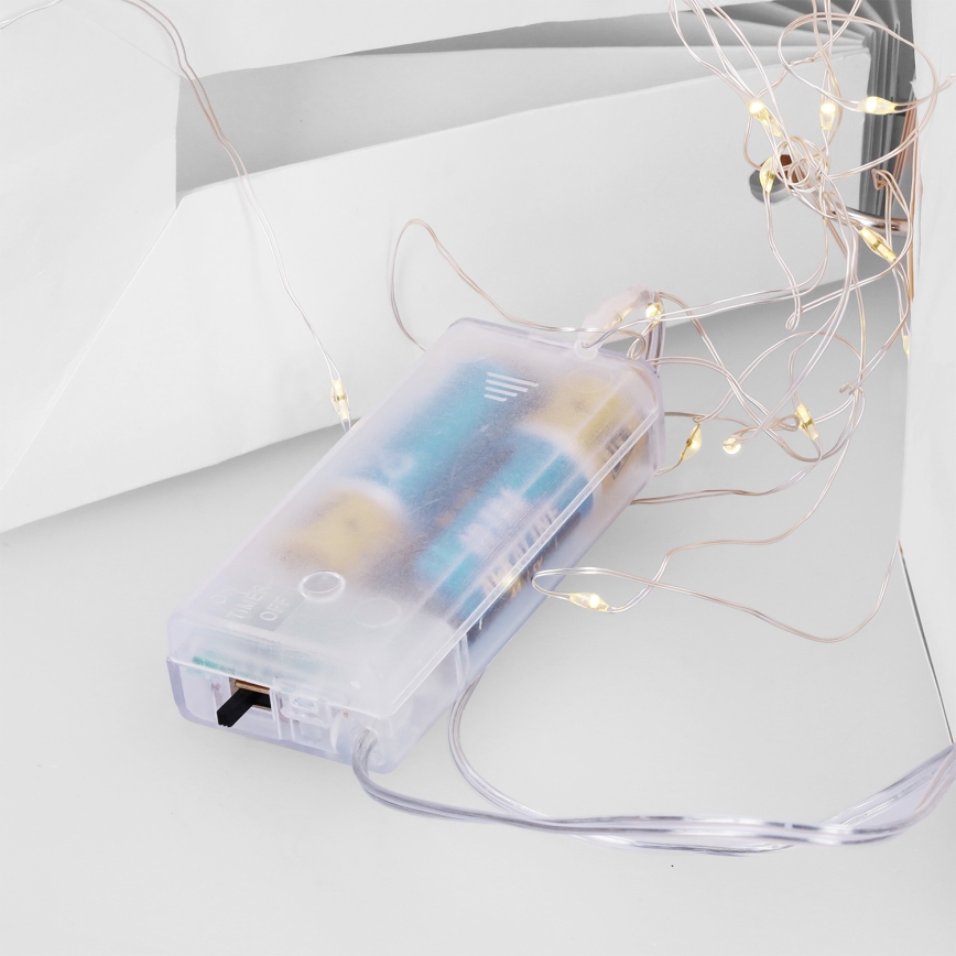 Brilagi - LED kerstdecoratie LED/2xAA 30 cm sneeuwvlok