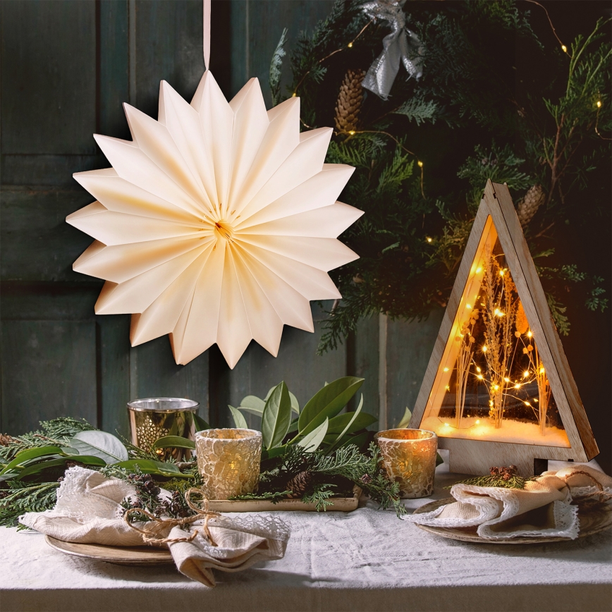 Brilagi - LED-kerstdecoratie LED/2xAA 32 cm sneeuwvlok