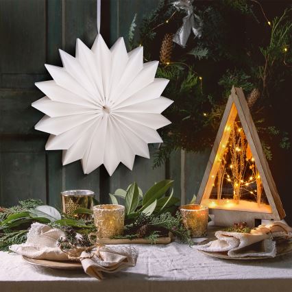 Brilagi - LED-kerstdecoratie LED/2xAA 32 cm sneeuwvlok