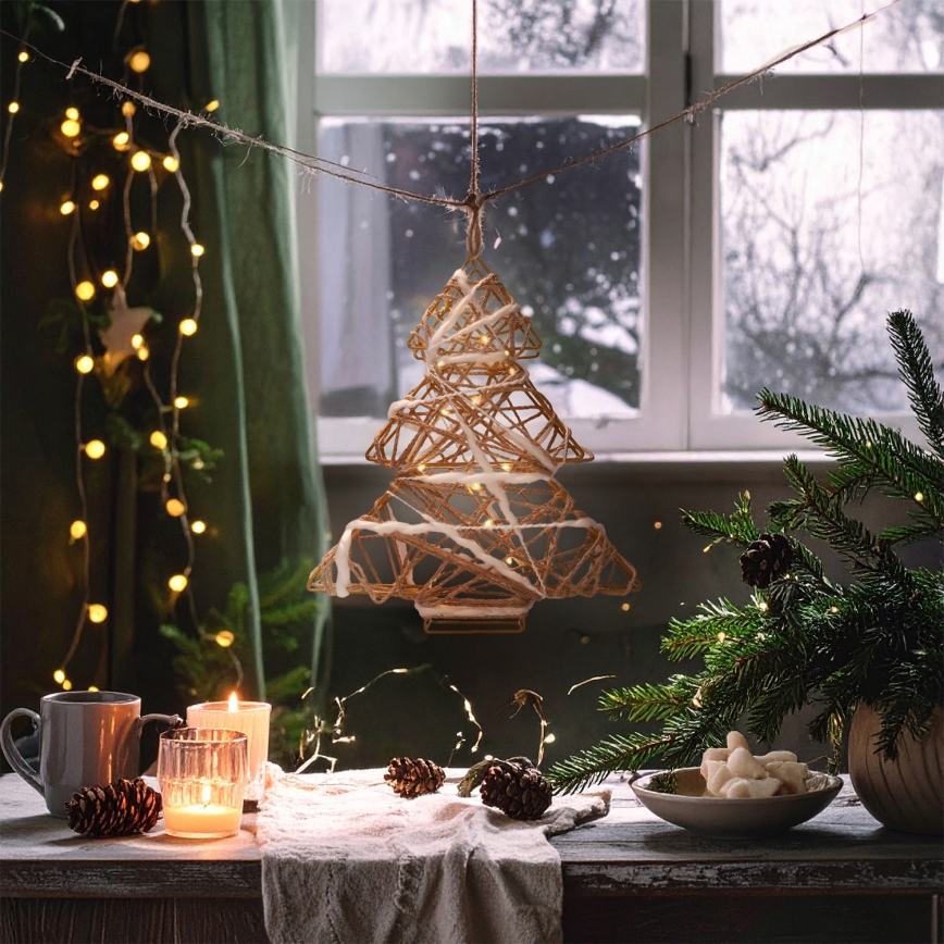 Brilagi - LED kerstdecoratie LED/2xAA 34x31 cm kerstboompje