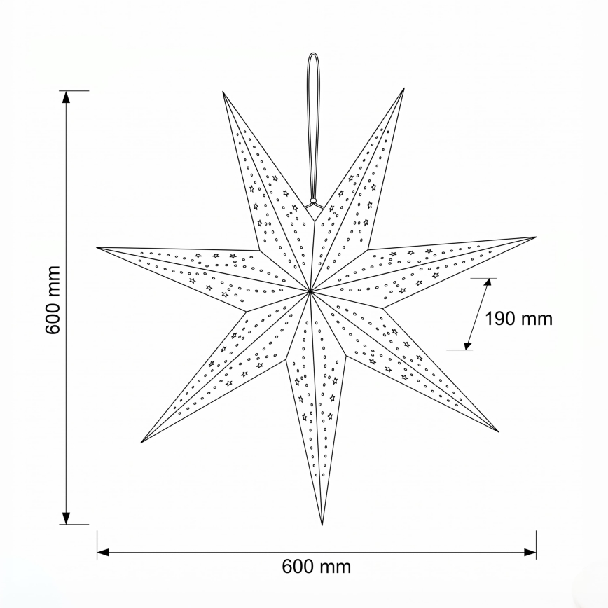 BRILAGI - LED kerstdecoratie LED/2xAA 60 cm ster