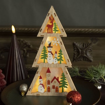 Brilagi - LED kerstdecoratie LED/2xAA kerstboompje