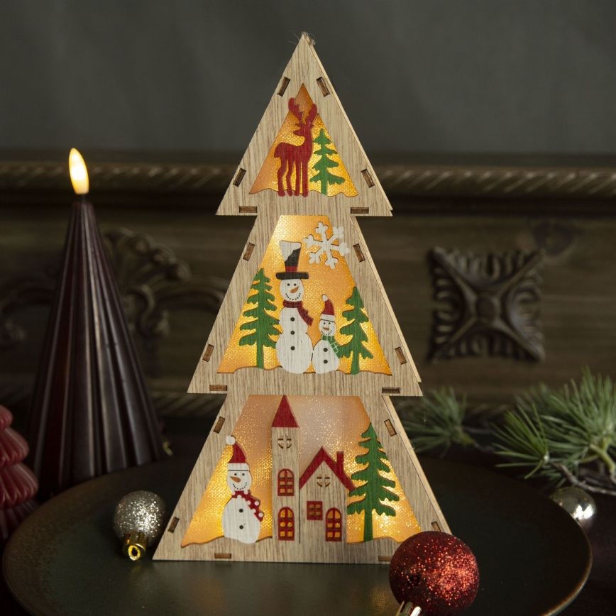 Brilagi - LED kerstdecoratie LED/2xAA kerstboompje