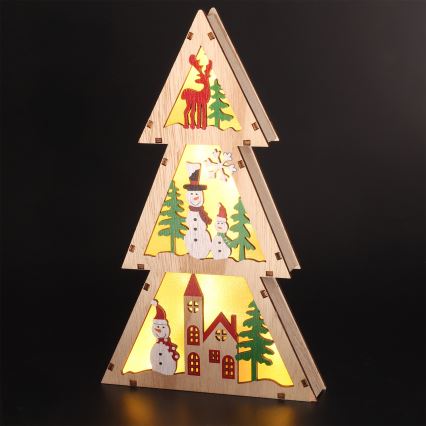 Brilagi - LED kerstdecoratie LED/2xAA kerstboompje