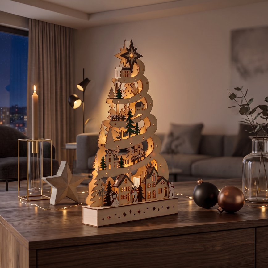 BRILAGI - LED kerstdecoratie LED/2xAA kerstboompje