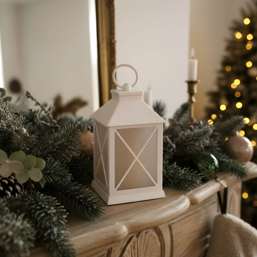BRILAGI - LED kerstdecoratie LED/2xAA lantaarn wit