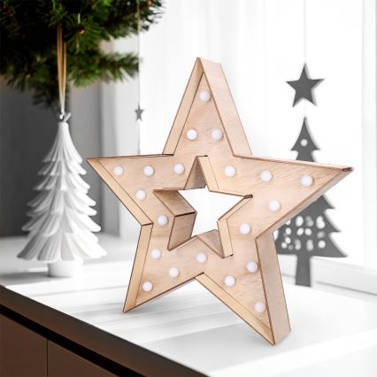 Brilagi - LED kerstdecoratie LED/2xAA ster