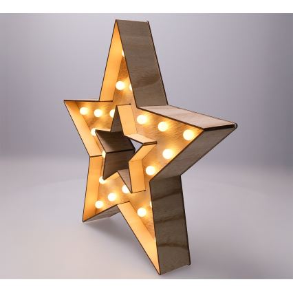 Brilagi - LED kerstdecoratie LED/2xAA ster