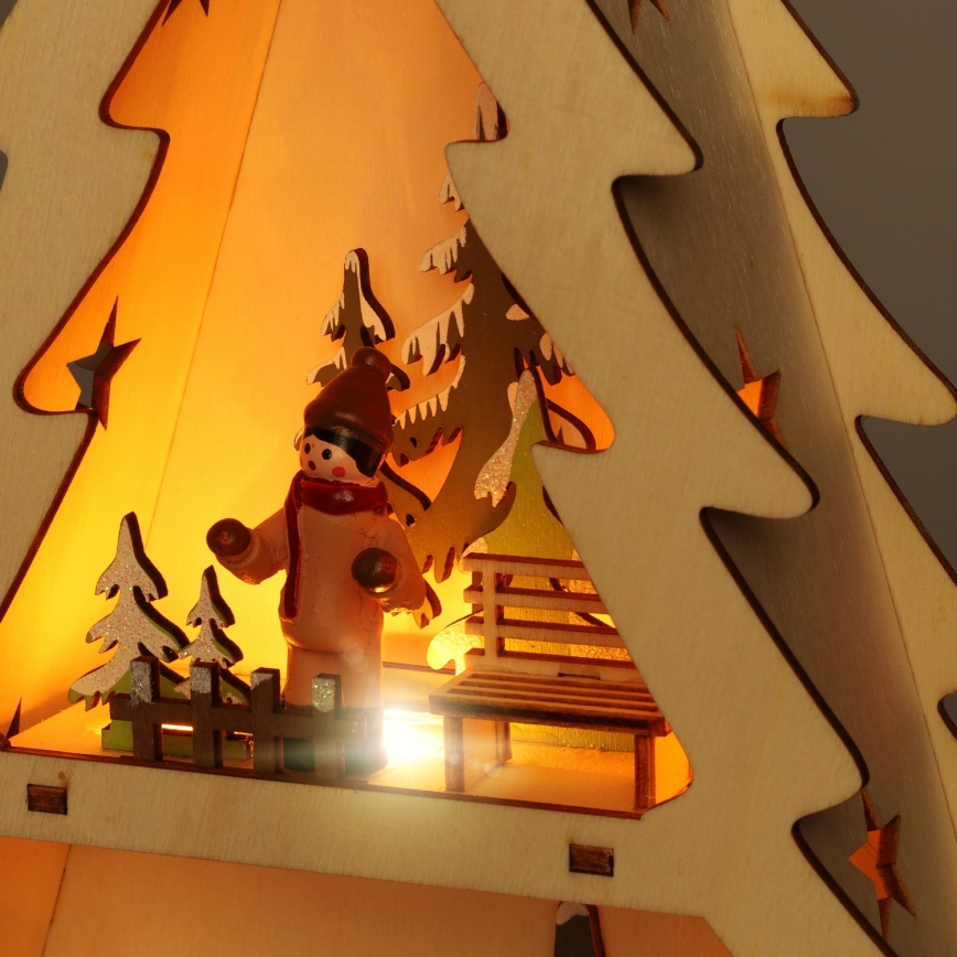 Brilagi - LED kerstdecoratie LED/3xAA boom